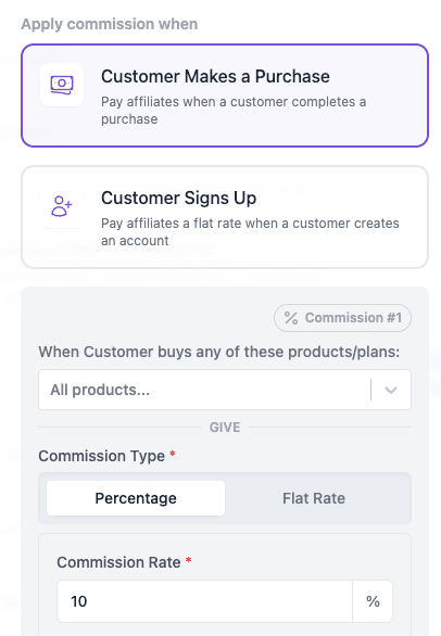Commission plans interface
